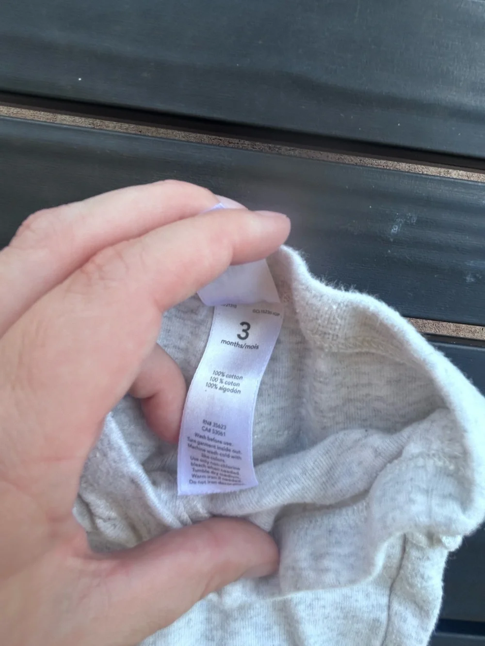 Carter's Light Gray Ruffle Butt Leggings